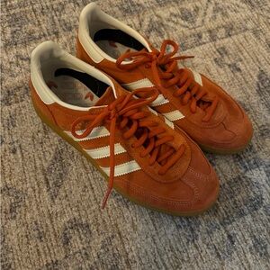 Adidas Rust and White Sneakers